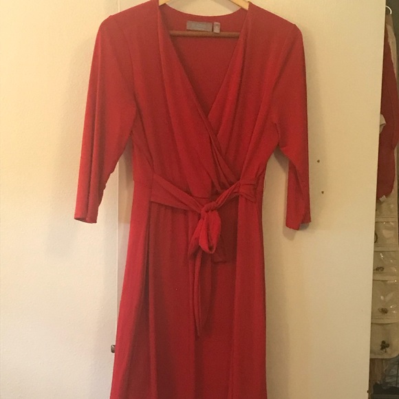 Hot💄 red 1X B-Slim NY Collection wrap dress - Picture 1 of 2